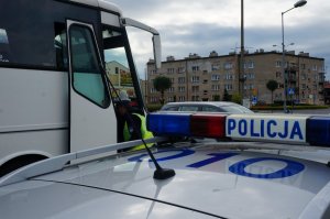 Policyjna kontrola autokaru
