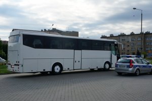 Policyjna kontrola autokaru