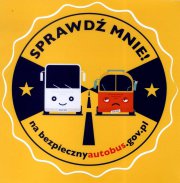 Plakat akcji &quot;Bezpieczny autobus&quot;
