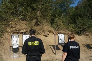 Trening strzelecki będzińskich policjantów