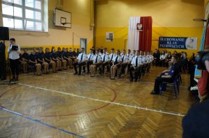 Ślubowanie klas mundurowych w Zespole Szkół Ogólnokształcących i Technicznych w Wojkowicach