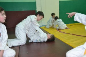 Judoka w policyjnym mundurze