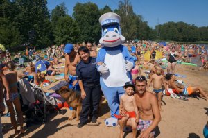 O bezpieczeństwie nad wodą nad zalewem w Rogoźniku