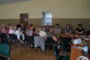 Z malinowickimi seniorami debatowali nie tylko o bezpieczeństwie