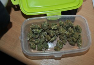 Zabezpieczona przez policjantów marihuana