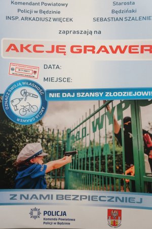 plakat akcji grawer