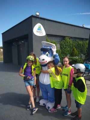 Półkolonie z udziałem będzińskich policjantów oraz strażaków.