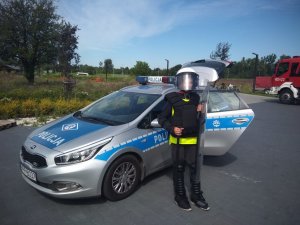 Półkolonie z udziałem będzińskich policjantów oraz strażaków.