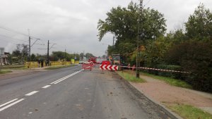 Miejsce tragicznego wypadku w Czeladzi przy ul. Będzińskiej - widok od strony Czeladzi