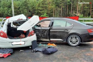 Wypadek drogowy na S1 w rejonie Mierzęcic