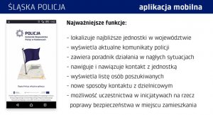 Broszura prezentująca funkcjonalności aplikacji mobilnej