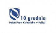 logo z napisem 10 grudnia dzień praw człowieka w policji