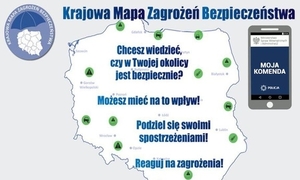 zrzut ekranu przedstawiający stronę Krajowej Mapy Zagrożeń Bezpieczeństwa