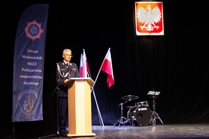 Przemówienie Pierwszego Zastępcy Komendanta Wojewódzkiego Policji w Katowicach insp. Mariusza Krzystyniaka.