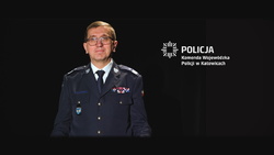 Zdjęcie przedstawiające Komendanta Wojewódzkiego Policji w Katowicach nadinspektora Romana Rabsztyna.