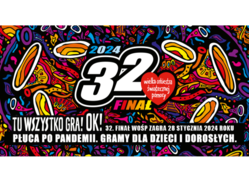 Grafika przedstawiająca logo 32 finału wielkiej orkiestry świątecznej pomocy