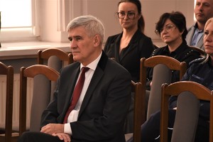 Na zdjęciu siedzący na widowni Burmistrz Miasta Czeladź.
