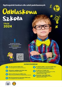 Plakat konkursu Odblaskowa szkoła