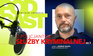 Na zdjęciu policjant nadkomisarz Konrad Gajada, Biuro Kryminalne KGP - Z policjantem służby kryminalnej – część 1.