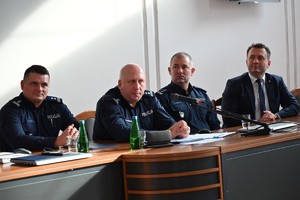 Na zdjęciu przemawiający Zastępca Komendanta Wojewódzkiego Policji w Katowicach inspektor Jacek Stelmach