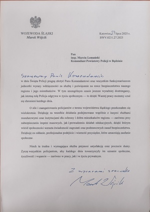 Życzenia od Wojewody Śląskiego
