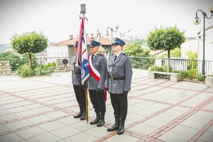 Na zdjęciu policjanci należący do Sztandaru Komendy Powiatowej Policji w Będzinie