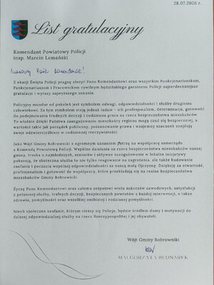 Życzenia od samorządowców.